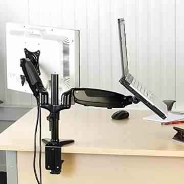 General Office Notebook-Auflage (bis 16″) mit VESA-Aufnahme für Monitor-Schwenkarme -