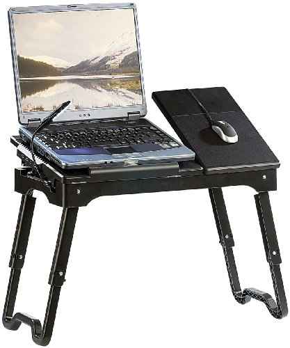 General Office Notebook-Tisch mit LED-Lampe -