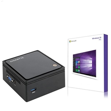 Gigabyte Mini komplett PC – Intel Quad Core 4 x 2,40 GHz – 4 GB RAM – 500GB – Windows 10 Pro – USB 3.0 – HDMI – Intel HD Grafik – 3 Jahre Garantie -