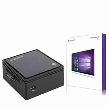 Gigabyte Mini komplett PC – Intel Quad Core 4 x 2,40 GHz – 4 GB RAM – 500GB – Windows 10 Pro – USB 3.0 – HDMI – Intel HD Grafik – 3 Jahre Garantie -