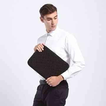 iCozzier 13-13,3 Zoll Diamantstil handliche Hülle für Asus Acer HP Lenovo Dell Samsung Toshiba Chromebook Macbook Ultrabook Laptop Notebook Computer – Schwarz -