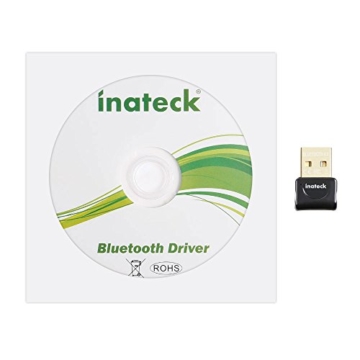 Inateck Bluetooth 4.0 USB Adapter, Wireless Bluetooth USB Dongle Stick | Plug & Play | hohe Signalstärke | Kompatible Windows XP / Vista / 7 / 8 /8.1 | Unterstürtzt Bluetooth A2DP-Stereo-Wiedergabe & EDR -