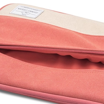 Johnny Urban Canvas Laptop Sleeve 11 – 12 Zoll Rot – Laptoptasche für MacBook Air 11″, MacBook 12″ Surface Pro 3 & 4 uvm. – 11″ / 11.6″ / 12″ Laptophülle Notebook Tasche aus Baumwoll Canvas -