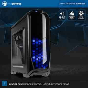 Kiebel [184150] – Gaming-Bundle (Maus, Tastatur, 61cm TFT) AMD FX-8320 8×3,5GHz, 8GB DDR3-1600, 1TB HDD, NVIDIA Geforce GTX 1060 3GB, ASUS, USB3, DVD, Cardreader, Sound, WLAN , Win10 -