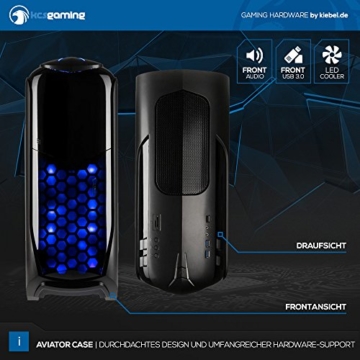 Kiebel [184290] Gamer-PC v7.0 Intel i7-7700 (4×3.6GHz) | 16GB DDR4 | 256GB M.2 SSD + 1TB HDD | nVidia Geforce GTX1070 8GB | ASUS | USB3 | Sound | LAN | Gaming Computer -