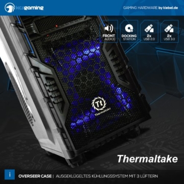 Kiebel Gamer-PC „Goliath“ [184394] – Intel i7 6800K 6×3.4GHz | 16GB DDR4-2666 MHz | 500 GB SSD + 2TB HDD | nVidia GeForce GTX 1080 8GB GDDR5X | DVD | Sound | LAN | 600W | Win10 -