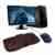 Koolertron Gaming Tastatur und Maus Set beleuchtet mit Mousepad einstellbar Hintergrundbeleuchtung Blitz Krack 114 Tasten LED USB Kabel Multimedia Tastenkombination Multi-Funktion Keyboard Mouse Combo PC Laptop (QWERTY englisches Tastaturlayout) schwarz -