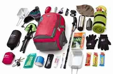 Laptop Rucksack von Camden Gear. für Herren – Wandern, Schule usw. 17 Zoll, 15 Zoll . Tolle Tasche für Damen. Wasserdicht, mit mehreren Fächern. Rot und Grau -
