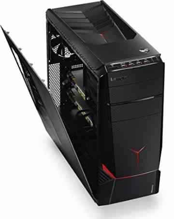Lenovo ideacentre Y900 Gaming Desktop-PC (Intel Core i5-6600K Quad-Core Prozessor, 3,9 GHz, 8GB RAM, 120GB SSD + Hybrid: 1 TB (8GB) SSHD, NVIDIA GeForce GTX 980, 4GB, DVD-Brenner, Windows 10) schwarz -