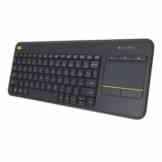 Logitech K400 Plus Touch Wireless Tastatur schwarz (QWERTZ, deutsches Tastaturlayout) -