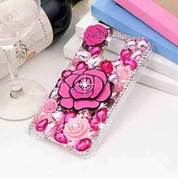 Mavis’s Diary Samsung Galaxy Note 4 Hülle Hartschale Schutzhüllen PC Cover Schutzhülle Bling Case Luxury Bling Shiny Glanz Sparkle Kristall Crystal Clear Hard Case Tasche Transparent Protective Skin Hard Back Hüllen Beschützer Haut Case Tasche Schutz Etui Schale -