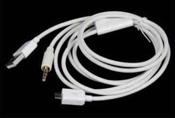Micro 3,5 mm Klinke USB Audio Kabel Samsung Galaxy S6 S4 S7 S5 Mini AUX Auto führen -