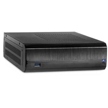 Mini Slim PC UltraSilent (lautlos) mit Intel Dualcore bis 2x 2,41Ghz, 4GB DDR3 RAM, 500GB, Intel HD Grafik (VGA+HDMI), LAN, WLAN, Sound, Windows 7 Pro -