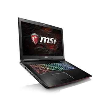 MSI GE72VR 7RF-270DE Apache Pro (43,9 cm/17,3 Zoll) Gaming-Notebook (Intel Core i7-7700HQ, 16GB RAM, 1 TB HDD + 256 GB SSD, Nvidia GeForce GTX 1060, Windows 10 Home) schwarz -