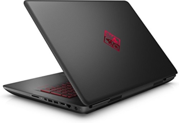 OMEN by HP (17-w216ng) 43,9 cm (17,3 Zoll / Full-HD IPS) Gaming Notebook (Intel Core i7-7700HQ, 8 GB RAM, 1 TB HDD, 128 GB SSD, NVIDIA GeForce GTX 1070, Windows 10 Home 64) schwarz mit Carbon-Optik -