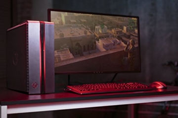 OMEN by HP (870-251ng) Gaming Desktop PC (Intel Core i7-7700, 16 GB RAM, 1 TB HDD, 128 GB SSD, NVIDIA GeForce GTX 1070, Windows 10 Home 64) Metalloptik -