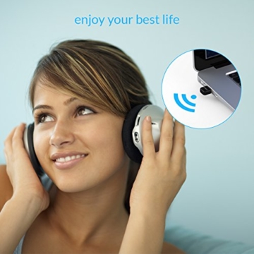 ORICO Bluetooth 4.0 Adapter USB Dongle für Desktop-PC Computer Notebook, Highspeed, Mini Nano Bluetooth Stick Empfänger Sender für Windows 8, 7, XP, 32 or 64 Bit (Schwarz) -