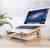 OUTOWIN Kreativ Bambus Laptopständer klappbar – Ergonomis Computer Desktop Ständer Vertikal Halterung Wärmeableitung für Alle Apple Macbook, MacBook Air / Macbook Pro / Retina MacBook und Andere 11“-15“ Laptops (Weniger als 35mm dicke) -