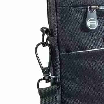 PEDEA Notebooktasche „Fashion“ für 15,6 Zoll (39,6cm) mit Zubehörfach und Schultergurt, schwarz -