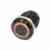 Phobya Vandalismus / Klingeltaster 16mm Aluminium schwarz, orange Ring beleuchtet 5pin -