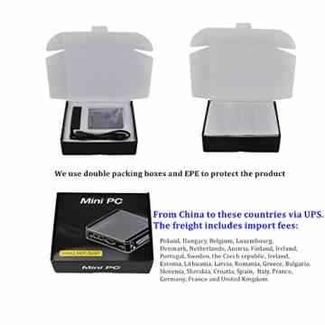 QOTOM-Q190G4N with Intel Celeron j1900 processor and 4 Intel Gigabit LAN ports, 8GB RAM 64GB SSD, Quad core Mini PC Linux -