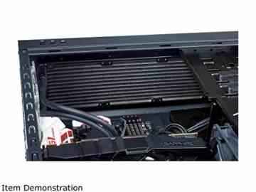 Rosewill RMS ATX Fall, Mid Tower Gehäuse mit blauen LED Lüfter/Gaming für PC mit Seite Fenster Panel & 2 Fans vorinstalliert, Computer Fall 2 x USB 3.0 Port – himars -