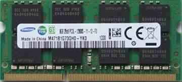 Samsung ram memory 8GB (1 x 4GB) DDR3 PC3L-12800,1600MHz, 204 PIN SODIMM for laptops -