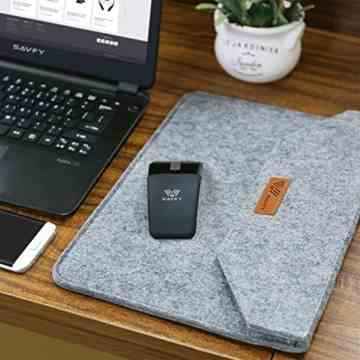 SAVFY Laptophülle 15.6 Zoll Laptoptasche Sleeve Case Cover mit einer Bildschirmdiagonale von 38,1-39,6 cm (15-15,6 Zoll) wie MacBook Pro A1286 Dunkelgrau -