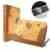 se7enline Premium Qualität Braun PU Leder Buch Clip auf Fall für Apple MacBook, mit transparente Tastaturabdeckung Macbook Pro Retina 13 inch Model A1502 / A1425 .Brown Map Pattern