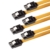 SET – 3x Poppstar S-ATA 3 Kabel SATA 3 HDD / SSD PREMIUM Datenkabel mit jeweils 2x 7-pin-Clip-Stecker gerade / Länge: 0,5m / schnelle Datenübertragung mit bis zu 6 GBit/s / gelb -