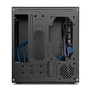 Sharkoon CA-I Mini-Tower Aluminium PC-Gehäuse / Cube (Mini-ITX, 2x USB 3.0, 2x USB 2.0) schwarz -