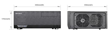 SilverStone SST-GD09B – Grandia HTPC ATX Computer-Gehäuse, mit hochleistungsfähigem und geräuscharmem Kühlsystem, schwarz -