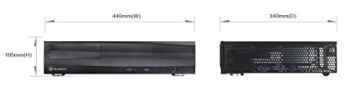 SilverStone SST-ML03B – Milo Schmales HTPC Micro ATX geräuscharmes Computer-Gehäuse, schwarz -