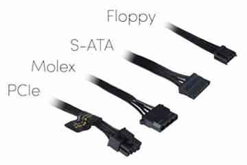 SY-608 Midi Tower PC Computer Gehäuse Front USB 3.0 750 Watt Gamer Netzteil mit Kabelmanagement -