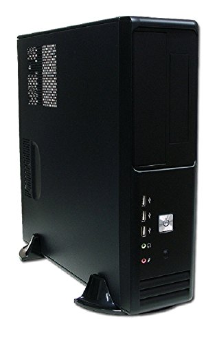 Tecnimax htcs0014 Computer-PC-Gehäuse mit TFX-Netzteil 500 W, Schwarz -