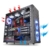 Thermaltake CA-1C9-00M1WN-00 Versa H34 PC-Gehäuse (mit Sichtfenster, 2 x USB 3.0, PS/2, Midi Tower, ATX) schwarz -