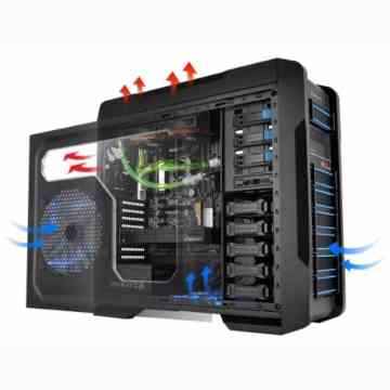 Thermaltake Chase A71 LCS Big Tower Gaming PC-Gehäuse inkl. HDD-Dockingstation (5x 2,5/3,5 HDD, 2x USB 3.0) schwarz -