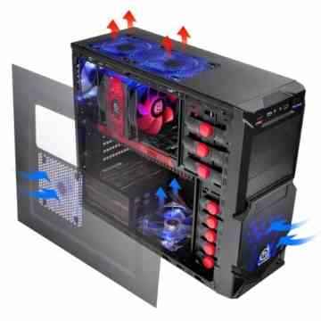 Thermaltake Commander MS-II Midi Tower PC-Gehäuse ATX schwarz -