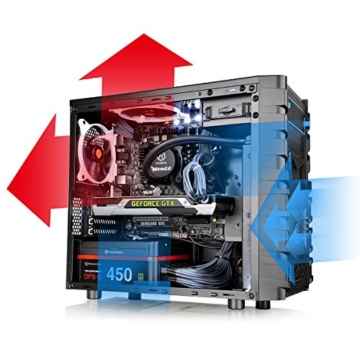 Thermaltake Versa H13 PC-Gehäuse schwarz -