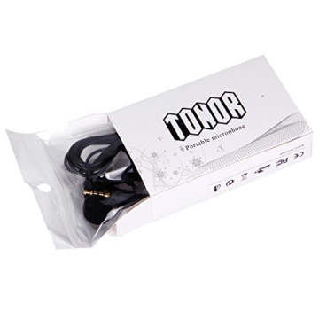 Tonor Lavalier Lapel Clip-on Omnidirektional Kondensator-Mikrofon Mini Mic für iPhone iPad iPod Touch Android und Samsung Cellphone Film Interview Video Recording -