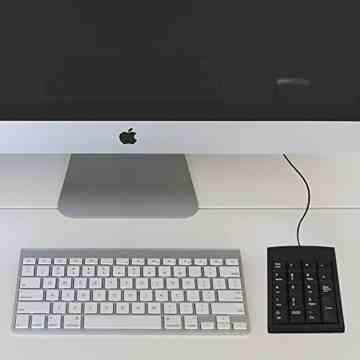 USB Numeric Keypad, Kany bewegliche dünne Minizahl-Auflage-Tastatur-Tastatur-volle Größe 19 Schlüssel für Laptop-Schreibtisch-Computer-Notizbuch PC, große Druck-Buchstaben -
