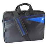 V7 CCD1-BLU-9E Edge Frontloader Notebook Tasche bis 40,9cm (16,1 Zoll) schwarz / blau -