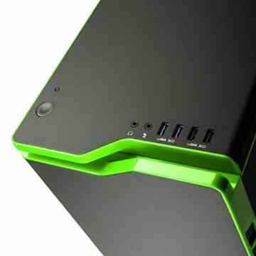 Vibox VBX-PC-5908 Legend Paket 32 68,6 cm (27 Zoll) Gaming Desktop-PC (Intel Core i7 5960X, 32GB RAM, 3240GB HDD, NVIDIA Geforce GTX 980 Ti SLI, Win 10 Home) grün -