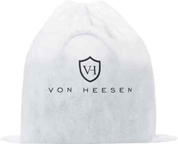 VON HEESEN Echtleder Aktentasche Laptoptasche bis 15,4 Zoll – MADE IN ITALY – Business-Tasche mit gepolstertem Laptopfach Ledertasche Umhängetasche Notebooktasche für Damen & Herren -