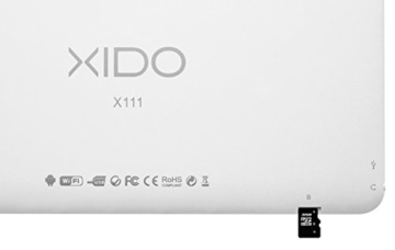 XIDO X111, 10 Zoll Tablet Pc, IPS Display 1280×800, Android 5.1 Lollipop, (25,7 cm), 1GB RAM, 16GB Speicher, Bluetooth, Kamera, Pc, Computer 10,1 Zoll -