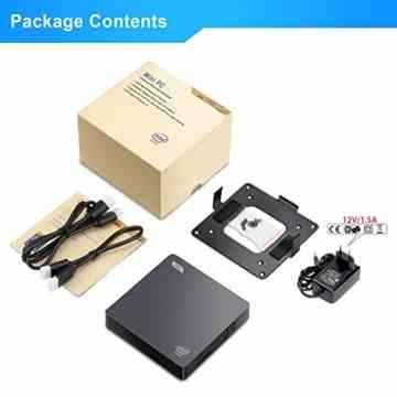 Z83V MINI PC Bqeel Smart Mini Desktop-PC mit Intel Atom x5-Z8350 Prozessor Intel HD Graphics 400 2GB DDR3+ 32GB ROM unterstützt Windows 10 / Linux System doppelte Bildschirmdarstellung über VGA und HDMI Port -