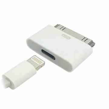 Zactech 30 Pin connector to 8 Pin Lightning for iPhone 4 4S iPod Touch 4 Data Sync and Charging -