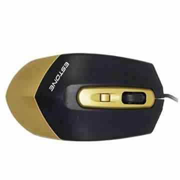 Zolimx USB 3 Tasten Optische Scroll Wired Maus Mäuse Für PC Laptop Schreibtisch (Gold) -