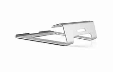 Zolion® Laptop-Standfuß Einfache Premium-Qualität Aluminium mit Silikon-Pads, # 1 Universal Laptop-Ständer für ergonomischen Komfort auch ein Laptop-Kühlstand. Für Macbook Pro iPad Pro Surface Pro und alle Laptops 11 bis 15″, Perfekte Macbook Stand (Silber) -