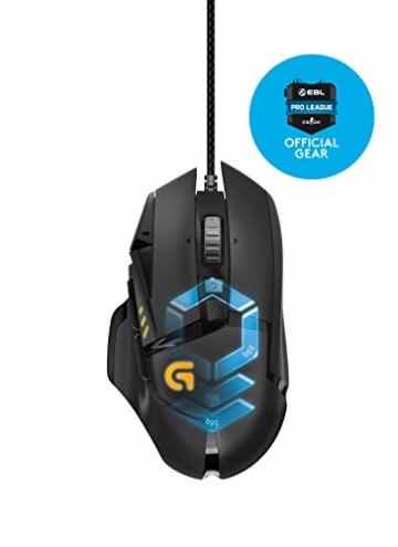 Logitech G502 Proteus Spectrum RGB Tunable Gaming Maus (mit 11 programmierbaren Tasten) schwarz -